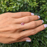 1.22 Ct. Purplish Pink Sapphire from Ceylon (Sri Lanka) Life Style
