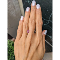 1.22 Ct. Purplish Pink Sapphire from Ceylon (Sri Lanka) Life Style