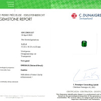 5.22 Ct. Emerald from Zambia Scan Report