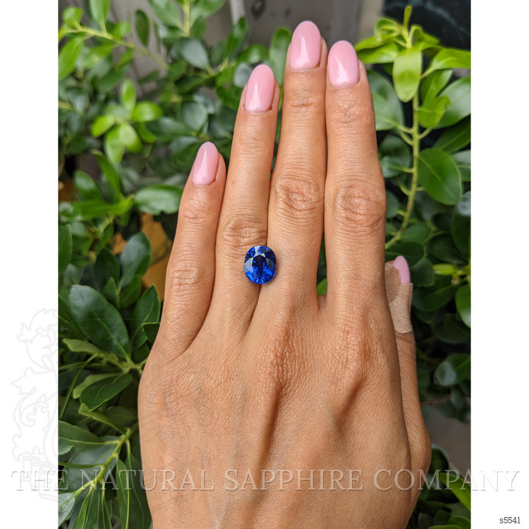 6.20 Ct. Blue Sapphire from Ceylon (Sri Lanka)