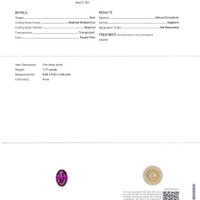1.17 Ct. Sapphire from Ceylon (Sri Lanka) Scan Report