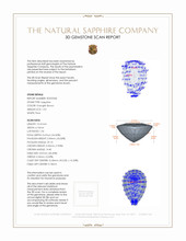 1.92 Ct. Orangish Brown Sapphire Solitaire Pendant, 14K White Gold 3 D Scan Report