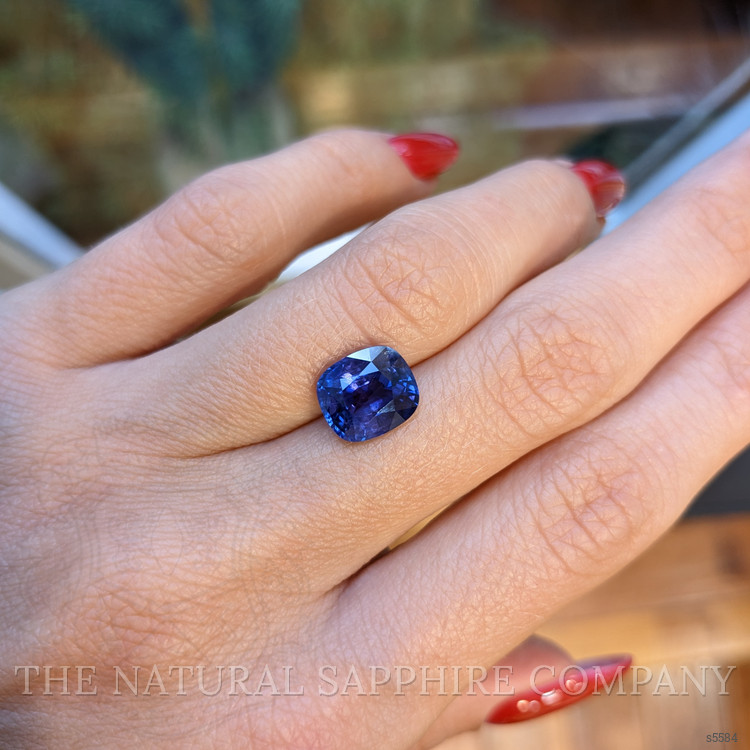4.19 Ct. Blue Sapphire from Ceylon (Sri Lanka)
