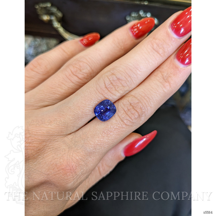 4.19 Ct. Blue Sapphire from Ceylon (Sri Lanka)