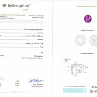 3.41 Ct. Pink Sapphire from Madagascar Scan Report