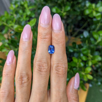 1.86 Ct. Blue Sapphire from Ceylon (Sri Lanka) Life Style