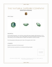 1.60 Ct. Sapphire from Ceylon (Sri Lanka) Appraisal