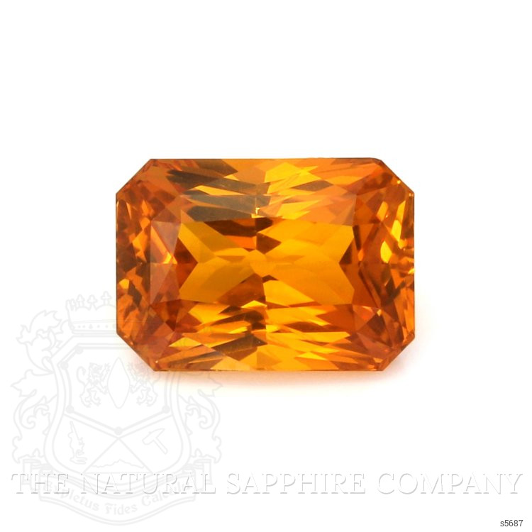 6.28 Ct. Orange Sapphire from Ceylon (Sri Lanka)