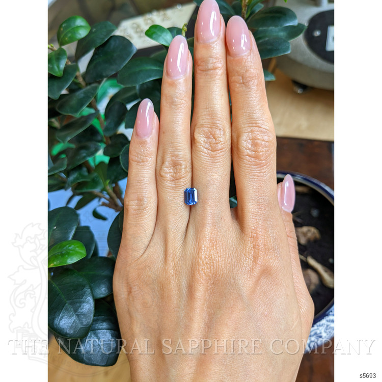 1.30 Ct. Blue Sapphire from Ceylon (Sri Lanka)