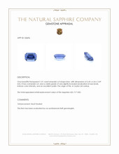 1.01 Ct. Blue Sapphire from Ceylon (Sri Lanka) Appraisal