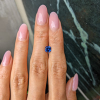 0.99 Ct. Blue Sapphire from Ceylon (Sri Lanka) Life Style