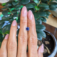 1.21 Ct. Blue Sapphire from Ceylon (Sri Lanka) Life Style