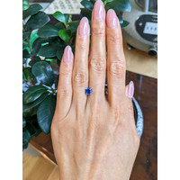 1.21 Ct. Blue Sapphire from Ceylon (Sri Lanka) Life Style