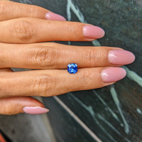1.36 Ct. Blue Sapphire from Ceylon (Sri Lanka) Life Style
