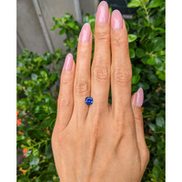 1.37 Ct. Blue Sapphire from Ceylon (Sri Lanka) Life Style