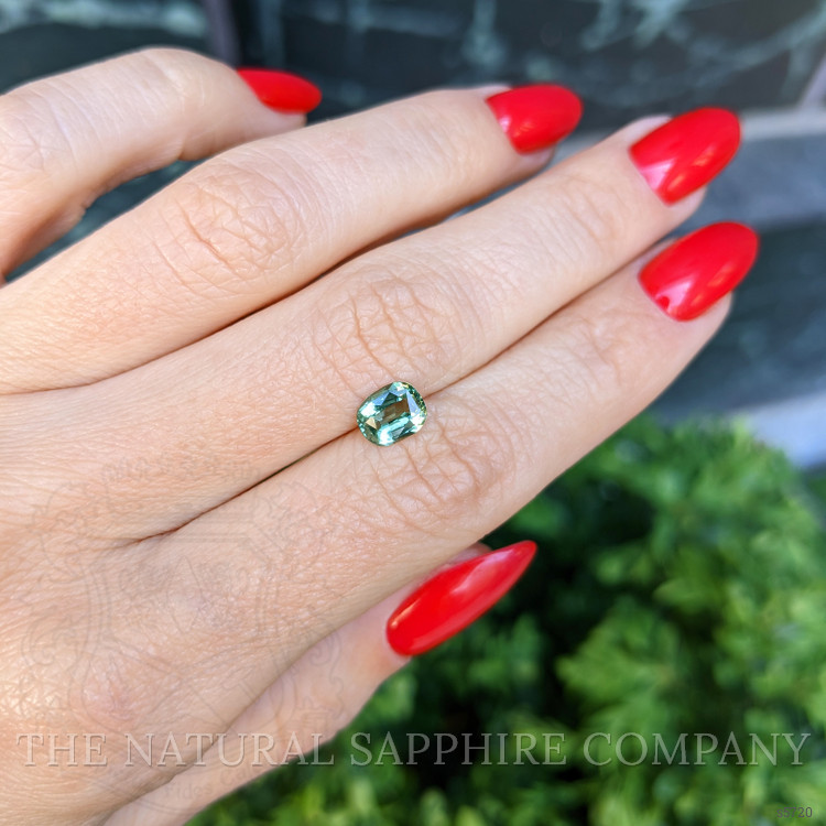 1.10 Ct. Green Sapphire from Ceylon (Sri Lanka)
