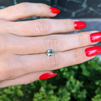 1.10 Ct. Green Sapphire from Ceylon (Sri Lanka) Life Style