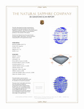 1.54 Ct. Sapphire from Ceylon (Sri Lanka) 3 D Scan Report