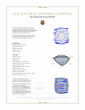 1.42 Ct. Sapphire from Ceylon (Sri Lanka) 3 D Scan Report