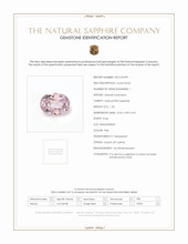 1.02 Ct. Pink Sapphire from Ceylon (Sri Lanka) Scan Report