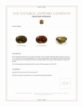 2.58 Ct. Sapphire from Ceylon (Sri Lanka) Appraisal