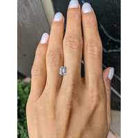 1.53 Ct. White Sapphire from Ceylon (Sri Lanka) Life Style