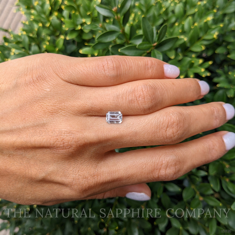 1.53 Ct. White Sapphire from Ceylon (Sri Lanka)