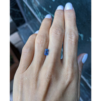 1.32 Ct. Blue Sapphire from Ceylon (Sri Lanka) Life Style