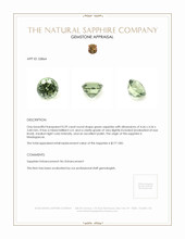 0.59 Ct. Green Sapphire from Madagascar Appraisal