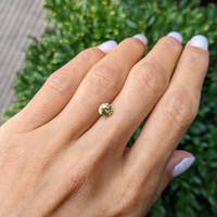 1.12 Ct. Greenish Yellow Sapphire from Madagascar Life Style
