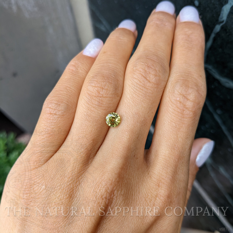 1.12 Ct. Greenish Yellow Sapphire from Madagascar