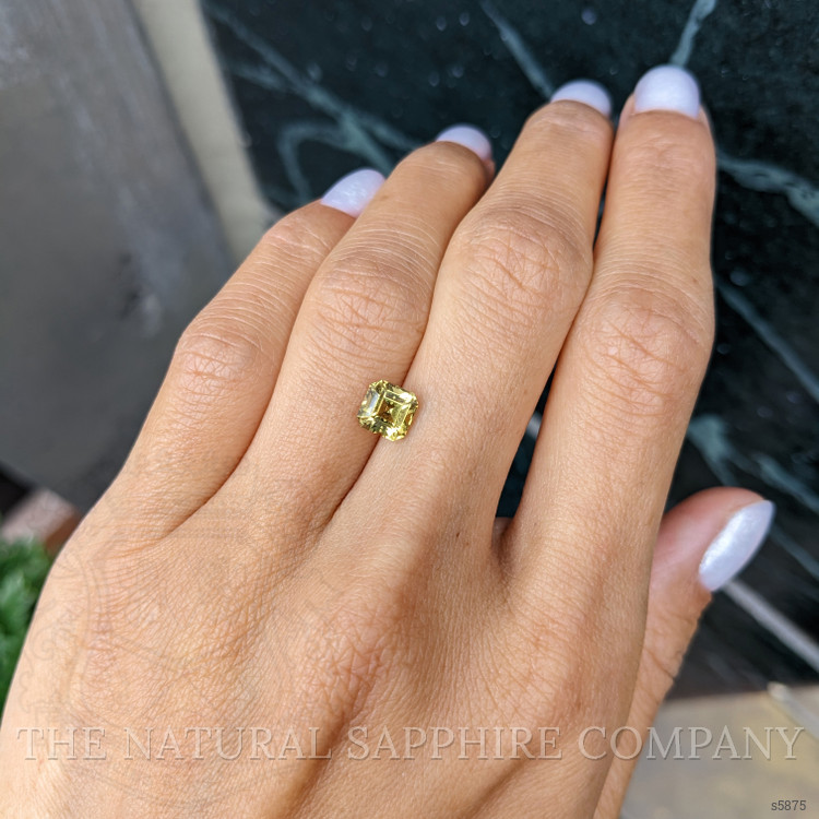 1.70 Ct. Greenish Yellow Sapphire from Madagascar