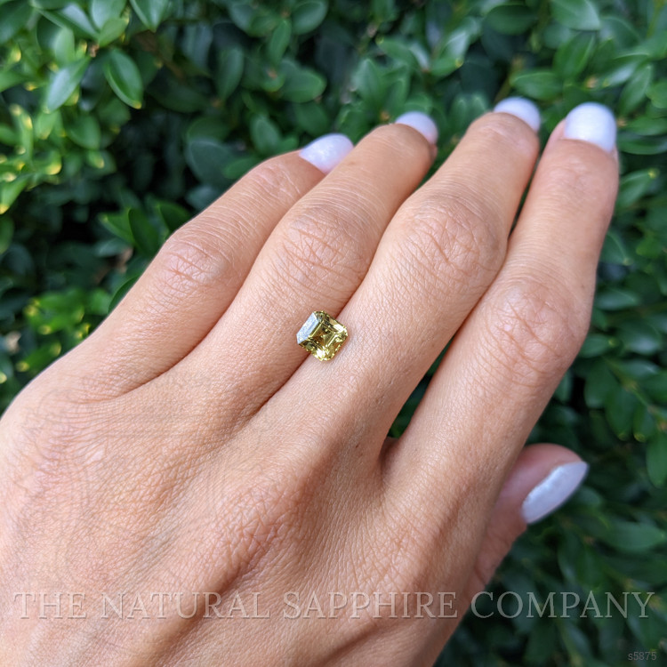 1.70 Ct. Greenish Yellow Sapphire from Madagascar