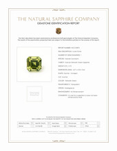 0.72 Ct. Yellowish Green Sapphire from Madagascar Scan Report