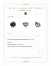 0.61 Ct. Sapphire from Madagascar Appraisal