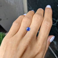 1.27 Ct. Blue Sapphire from Ceylon (Sri Lanka) Life Style