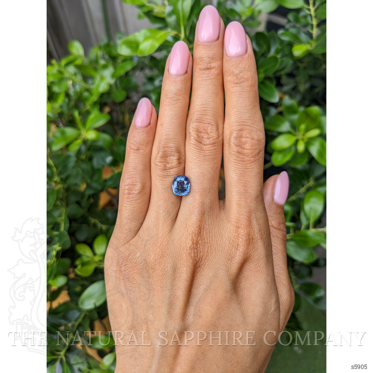 3.99 Ct. Blue Sapphire from Ceylon (Sri Lanka)