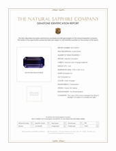 2.60 Ct. Color Change Sapphire from Ceylon (Sri Lanka) Scan Report