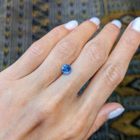 1.24 Ct. Blue Sapphire from Ceylon (Sri Lanka) Life Style