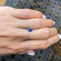 1.05 Ct. Bluish Purple Sapphire from Ceylon (Sri Lanka) Life Style