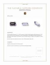 1.41 Ct. Purple Sapphire from Ceylon (Sri Lanka) Appraisal