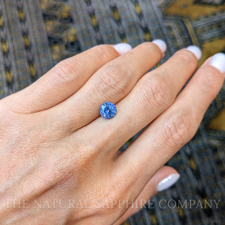 1.74 Ct. Blue Sapphire from Ceylon (Sri Lanka)