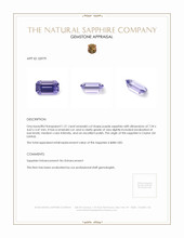1.21 Ct. Purple Sapphire from Ceylon (Sri Lanka) Appraisal