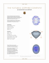 0.95 Ct. Color Change Sapphire from Ceylon (Sri Lanka) 3 D Scan Report
