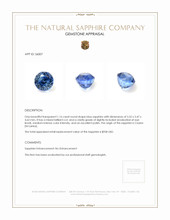 1.16 Ct. Blue Sapphire from Ceylon (Sri Lanka) Appraisal