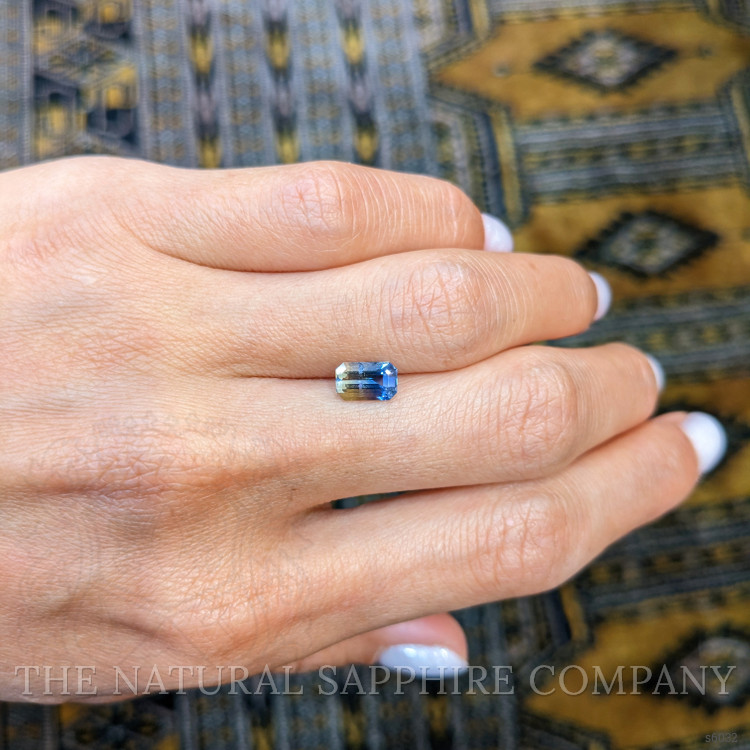 1.52 Ct. Bi Color Sapphire from Ceylon (Sri Lanka)