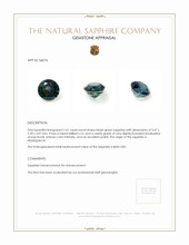 1.01 Ct. Sapphire from Madagascar Appraisal