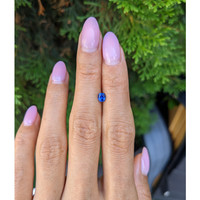 0.43 Ct. Blue Sapphire from Ceylon (Sri Lanka) Life Style