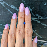 0.43 Ct. Blue Sapphire from Ceylon (Sri Lanka) Life Style
