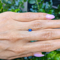 0.43 Ct. Blue Sapphire from Ceylon (Sri Lanka) Life Style